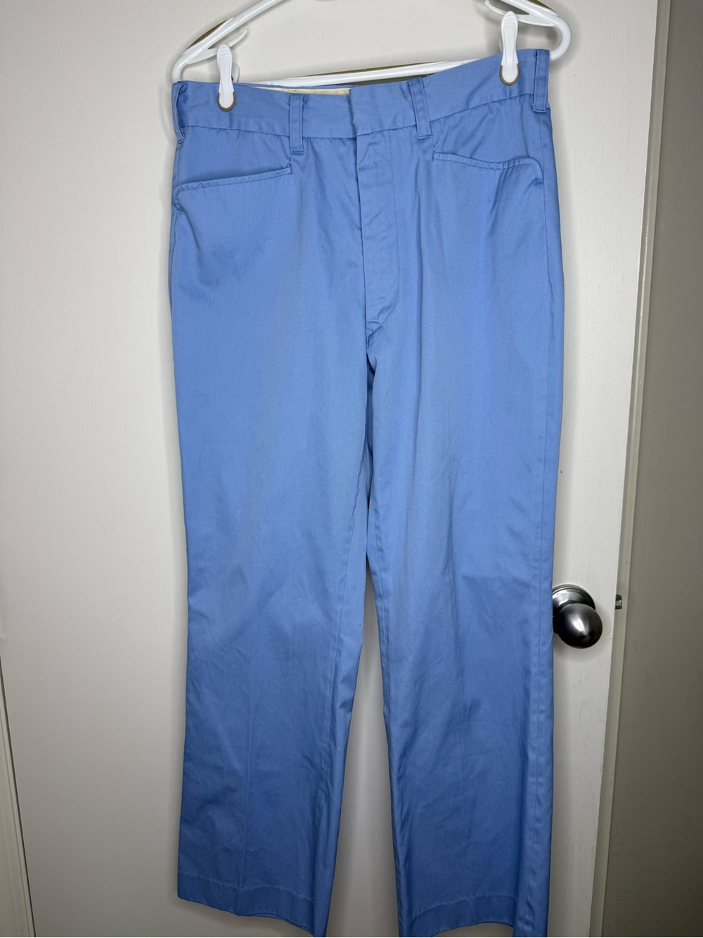 Men's Champion Light Blue Trousers 1960s/1970s era Vintage Size 34/31